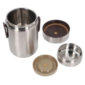 Vacuum Insulated Food Jar 304 Stainless Steel 2000ml 3 Tier Sealed Portable Food Container Lunch Box For Soup Office Outdoor