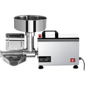 110V Electric Tomato Strainer 370W Commercial Grade Tomato Milling Machine Stainless Steel Tomato Press and Strainer 90-160 Kg/H Pure Copper Moto