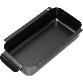 Grill Drip Pan,Grease Catcher Pan Compatible With Char-Broil, Black Steel Grease Pan Accessories For Most Charbroil Gas Grills (Option: Black)