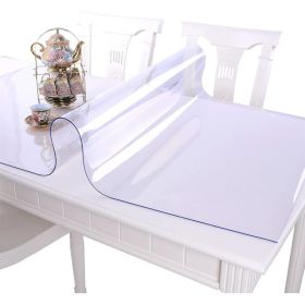 1.5mm Thick Clear Table Cover Protector Table Cover Rectangle PVC Clear Table Protector Desk Protector Mat For Dining Room Table. (Option: 1.5mm-42x59inches)